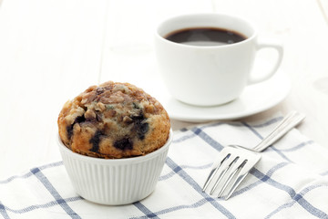 Muffin with coffee