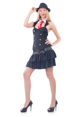 Young woman in fashion concept