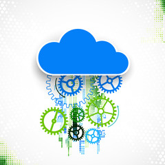 Web cloud technology bussines abstract background