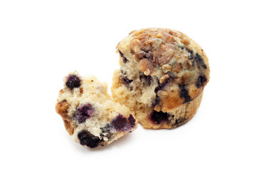 Blueberry muffin closeup