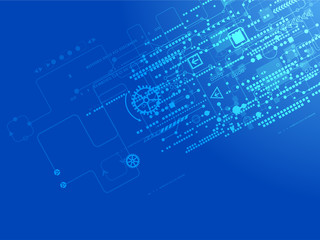 Abstract technology concept of business background.