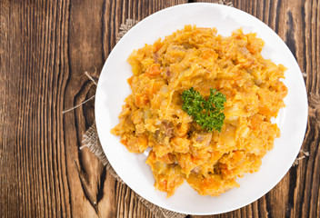 Fresh made Carrot Stew