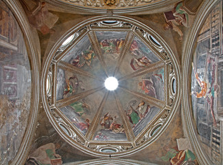 Milan - cupola of Cappella Fopa - San Mark church