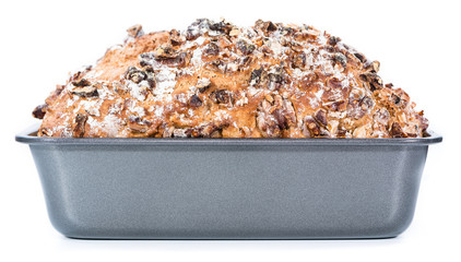Walnut Bread (isolated on white)