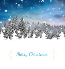 Composite image of christmas card