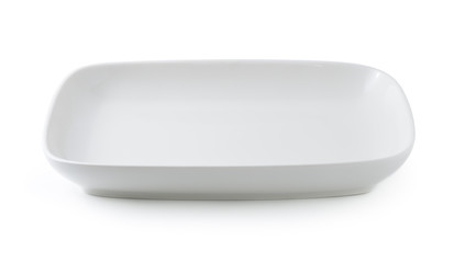 white plate isolated on white background