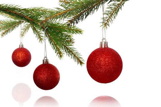 Composite image of Decorations on tree