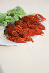 boiled crayfishes