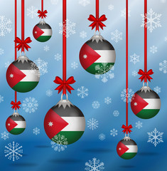 Christmas background flags Jordan