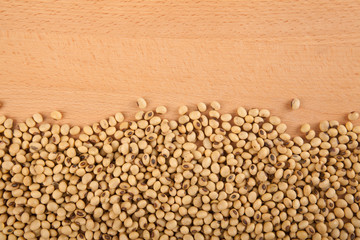 Soybeans with copy space