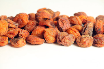 Dried apricots with pits in