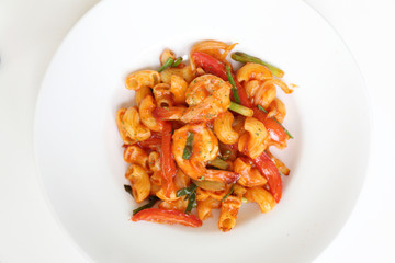 pasta with shrimp and tomato