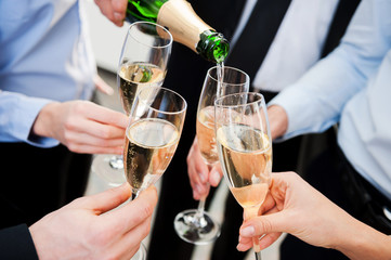 Celebrating great success.