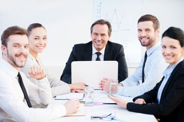 Fototapeta premium Confident business team.