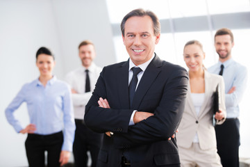 Confident business leader.