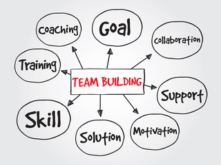 Team Building, business vector concept for presentations