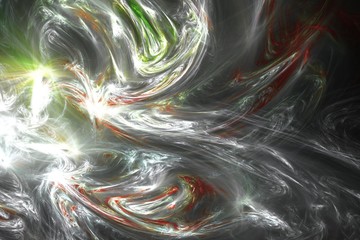 abstract fractal background of colorful waves