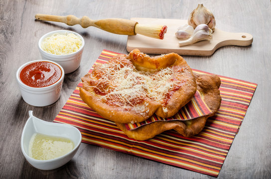 Deep fried langos