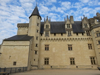 Fototapeta na wymiar Maine-et-Loire - Montsoreau - Le château et sa tourelle