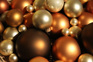 christmas balls decoration close-up