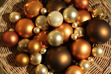 christmas balls decoration close-up