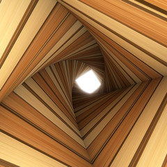 wood twisted tunnel © Numax3d