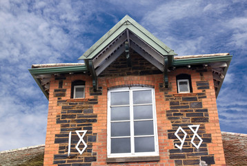 Decorative Facade of Attic in 1898 Victorian House