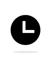 Clock icon on white background.