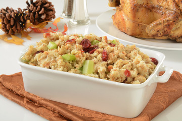 Chicken stuffing wiht cranberries