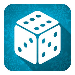 casino flat icon, christmas button, hazard sign