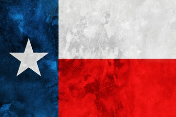 Grunge flag of Texas