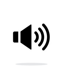 Volume max. Speaker icon on white background.