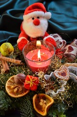Weihnachtsdekoration mit Weihnachtsmann