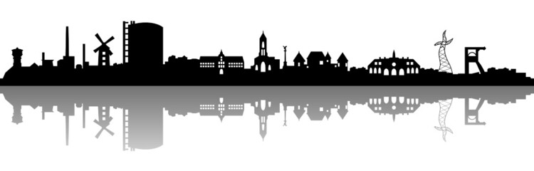 Fototapeta premium Skyline Oberhausen