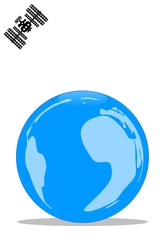 Station spatiale au dessus de la Terre