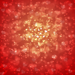 Lovely Valentine's Day Hearts background