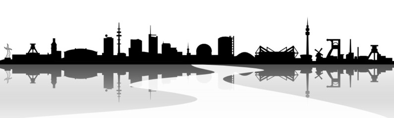 Obraz premium Skyline Ruhrgebiet