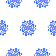 seamless snowflake pattern