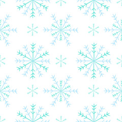 seamless snowflake pattern