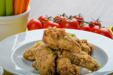 Crispy chicken wings