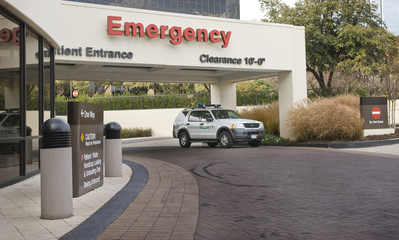 Emergency Entrance With Security Vehicle