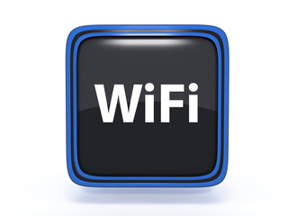 wifi square icon on white background