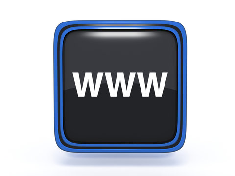 www square icon on white background