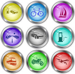 car fueling, bicycle, yacht, road, fueling station, train, motor