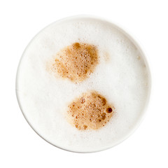 paper cup espresso coffee with foam