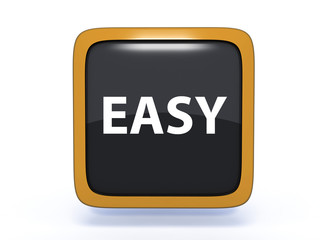 easy square icon on white background