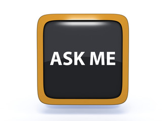 ask me square icon on white background