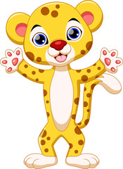 Cute cheetah cartoon © irwanjos