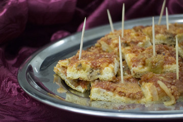 vassoio di pizza per buffet