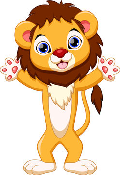 Cute lion cartoon